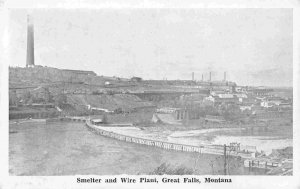 Smelter & Wire Plant Great Falls Montana postcard