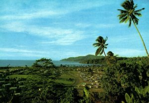 VINTAGE CONTINENTAL POSTCARD ARAWA TOWNSHIP NORTH SOLOMONS PAPUA NEW GUINEA 1981