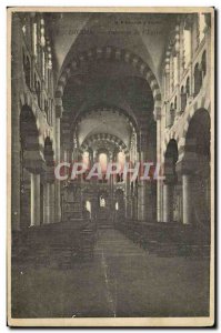 Postcard Old Dicoin Interior of & # 39eglise