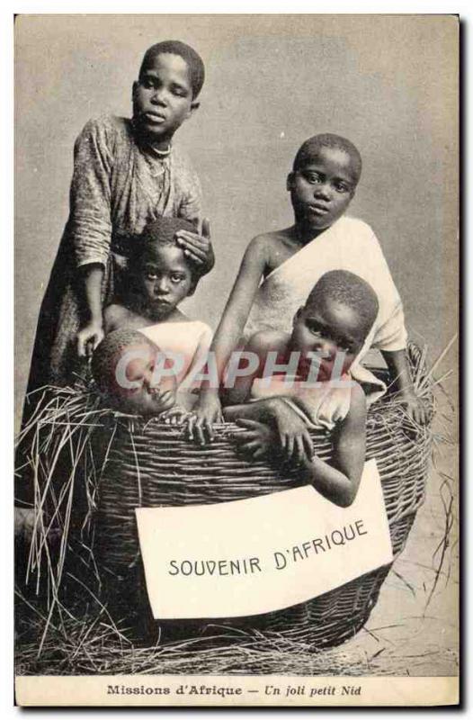 Postcard Old Missions & # 39Afrique A nice little nest