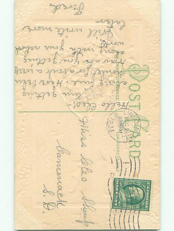 Divided-Back CHRISTMAS SCENE Great Postcard W8856