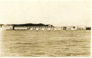 Postcard RPPC View of Pickwick Dam on Tennessee River, TN.     aa6