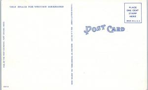 FORT DEVENS, MA    OFFICERS APARTMENTS   c1940s  Linen   Postcard