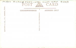 1950s Blackpool Utah  Multi View Bingo Bamforth RPPC Postcard 25-11240