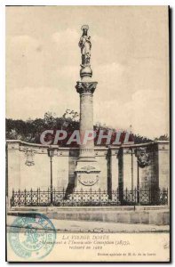 Postcard Old Virgin Doree Monument to the Immaculate Conception in 1857 resto...