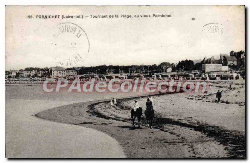 Postcard Old Pornichet Turning To The Beach At Old Pornichet