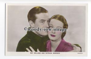 b4122 - Film Actress Patricia Morison & Ray Milland - Film Partner postcard