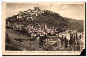 Postcard Old Saint Flour General view