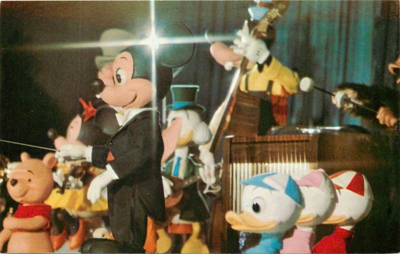 Mickey Mouse Revue Goofy Pooh Magic Kingdom Walt Disney World Florida Postcard