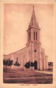 Saint Cloud Algeria Cathedral Church Exterior Antique Postcard J50267