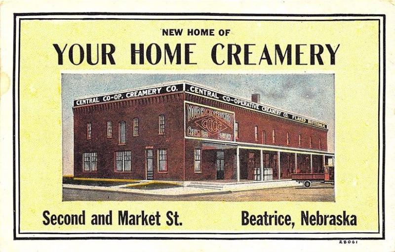 Beatrice NE Your Home of Creamery Delivery Truck Postcard