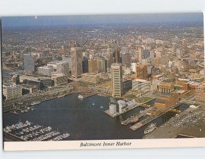 Postcard Baltimore Inner Harbor, Baltimore, Maryland