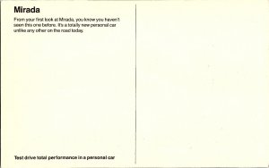 1980 Dodge Mirada Red Automobile Oversize Advertising Postcard