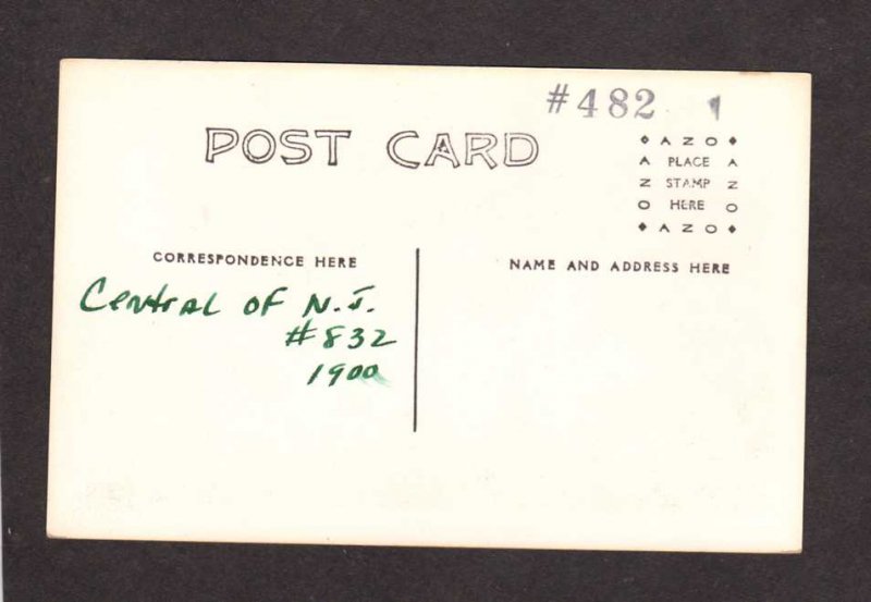 New Jersey Central Railroad Train Locomotive 832 Postcard Repro