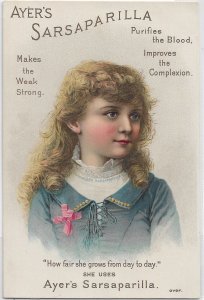 Dr J.C. Ayer & Co, Lowell, Ma Ayer's Sarsaparilla Advertising Card (49449)