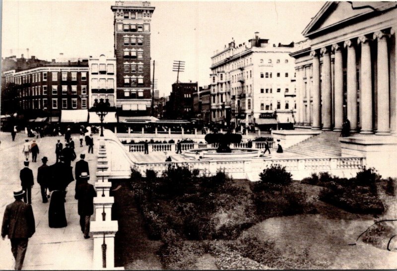 Washington D C Treasury Plaza Circa 1901