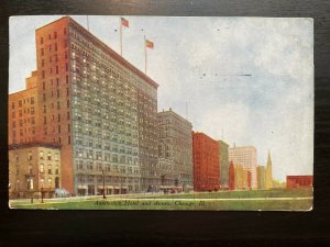 Vintage Postcard 1910 Auditorium Hotel & Annex, Chicago Illinois (IL)