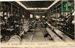 CPA AK RIVE-de-GIER - Usine des Étaings â€“ Ajustage des Tours (210735)