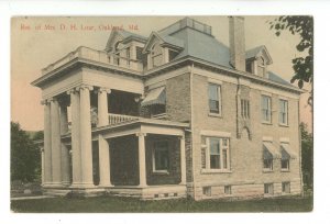 MD - Oakland. Residence of Mrs. D. H. Loar   (crease)