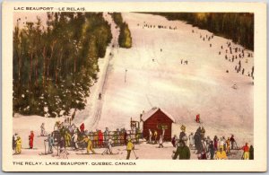 Lac Beauport - Le Relais Relay Lake Beauport Quebec Canada Postcard