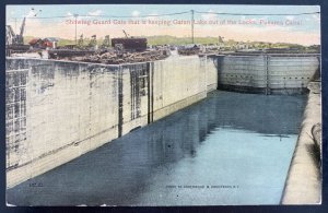 Mint Panama Color Picture Postcard Panama Canal Almost Ready for Ships 