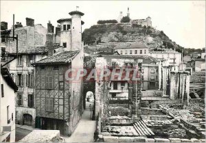Modern Postcard Vienna on the Rhone (Isere) The Portico of the Forum and Hill...