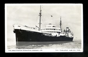 TA0934 - UK - Anglo-Saxon Oil Tanker - Thallepus - postcard