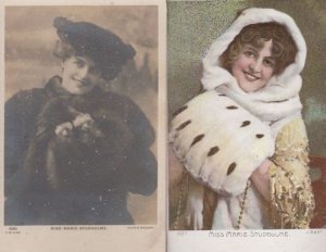 Miss Marie Studholme Sparkle 2x Postcard