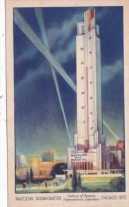 Chicago World's Fair 1933 Havoline Thermometer