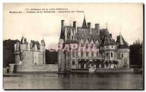 Old Postcard Loire Castles Inferieure Missillac Chateau of Bretesg