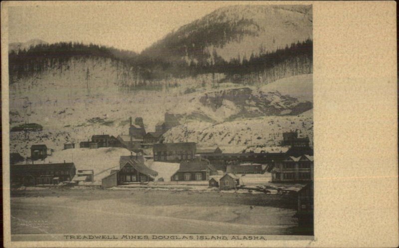 Treadwell Mines Douglas Island AK c1910 Albertype Postcard