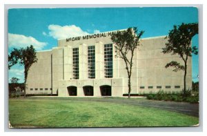 Vintage 1960's Postcard McGraw Memorial Hall Northwestern University Evanston IL