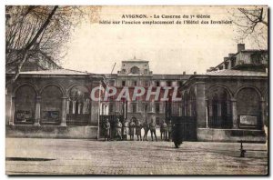 Postcard Old Barracks Avignon Genie built on the former site of I I Hotel des...