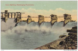 Gatun Spilway Discharging,Flood-water,Panama,00-10s