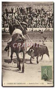 Old Postcard Sport Spain Bullfight Toro Taurus SSuerte Vara