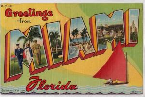 Large Letter MIAMI BEACH FL