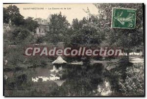 Postcard Old Saint Nectaire Casino and Lake