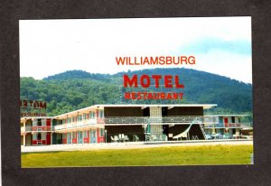 KY Williamsburg Motel Restaurant Rt 4 Kentucky Postcard Near Cumberland College