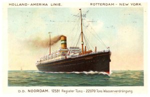 D.D, Noordam , Holland -Amerika Line