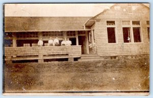 1910s RPPC FAIRFAX VA WHERE WE SLEEP AT THE SANITORIUM (NURSES?) POSTCARD