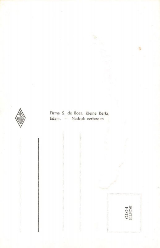 Netherlands Edam Museum RPPC vintage postcard