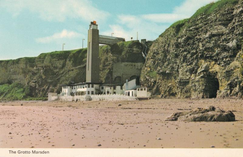 The Grotto Marsden Cumbria Peter Allan Excavation 1970s Postcard