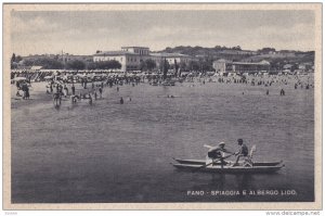 FANO , Italy ; 1910-20s , Spiaggia e Al Bergo Lido