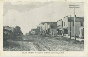 GRETNA , Nebraska, 1900-10s ; Main Street Looking South