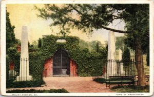 Tomb Washington Mount Vernon VA Virginia WB Postcard DB UNP Unused  