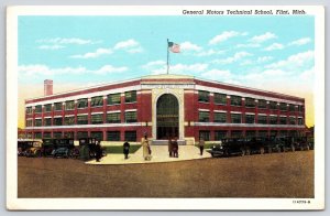 General Motors Technical School Flint Michigan MI Grounds & Building Postcard