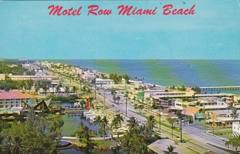 Florida Miami Beach Motel Row 1968