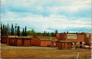 Haines Junction Inn Motel Mile 1016 Yukon YT Chevron Sign Vintage Postcard E21