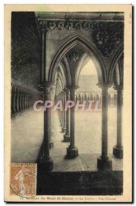 Postcard Abbey of Mont St Michel Le Cloitre