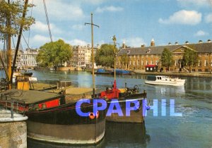 Postcard Modern Amsterdam Boats Memphis Hotel